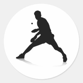 Adesivo Redondo Reprodutor de Tênis de mesa