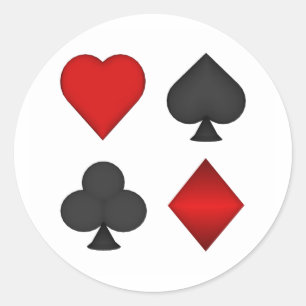 Adesivo Redondo Reproduzindo Conjuntos De Cartão: