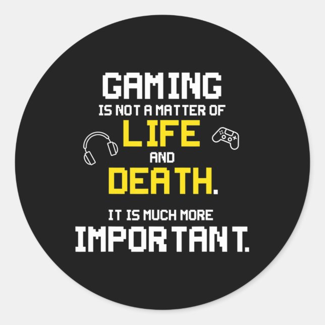 Adesivo Redondo Reproduzindo Videos games Diversão do PC Console G (Frente)