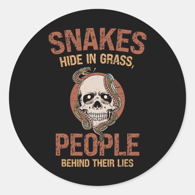 Adesivo Redondo Réptil Skype Snakeskin Cobra Mãe 2 (Frente)