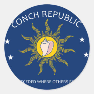 Adesivo Redondo República Conch