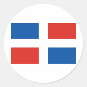 Adesivo Redondo República Dominicana