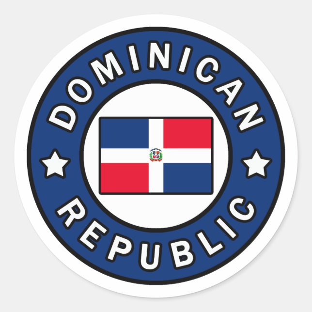 Adesivo Redondo República Dominicana (Frente)