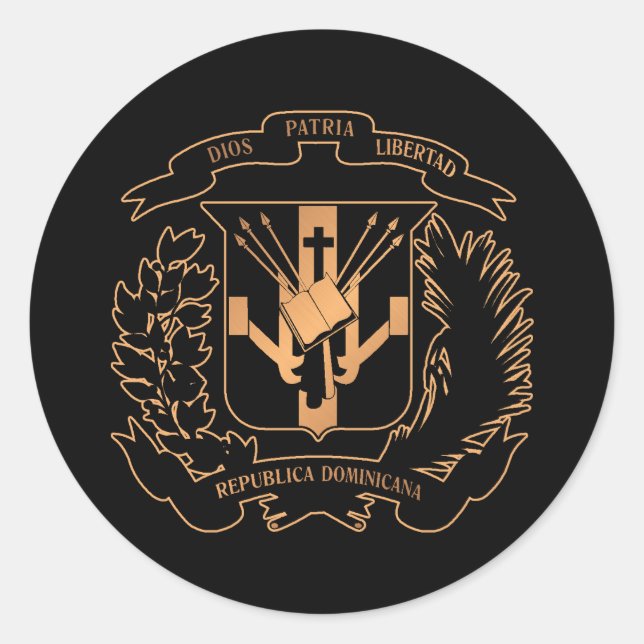 Adesivo Redondo República Dominicana (Frente)