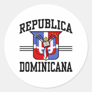 Adesivo Redondo República Dominicana