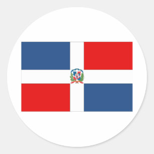 Adesivo Redondo República Dominicana