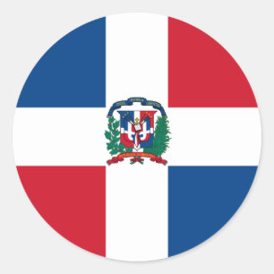 Adesivo Redondo República Dominicana