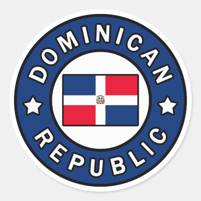 Adesivo Redondo República Dominicana (Frente)