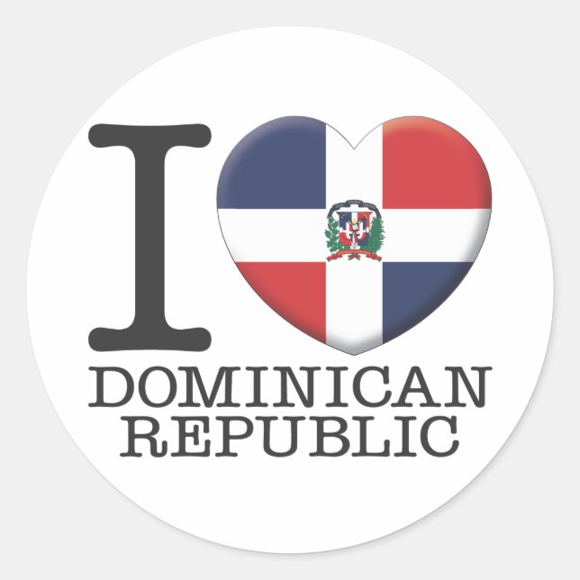 Adesivo Redondo República Dominicana (Frente)