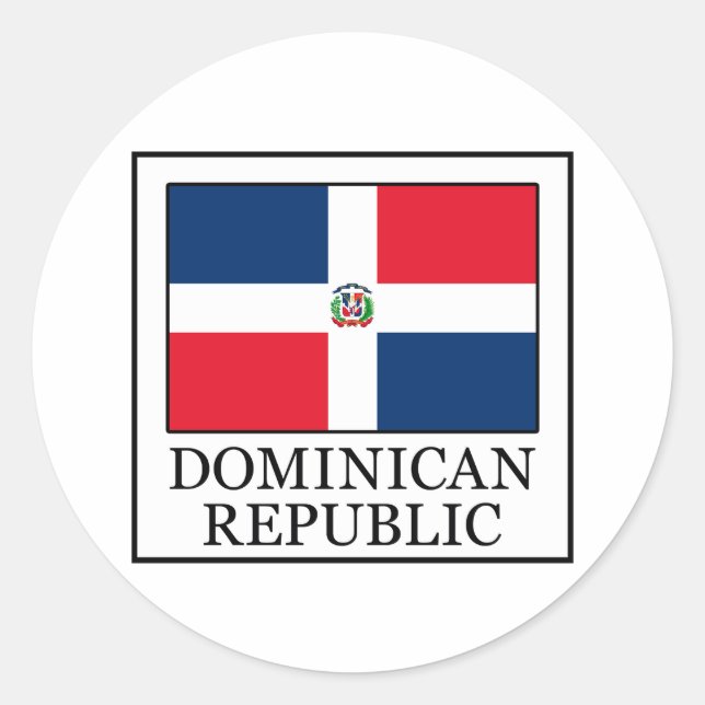 Adesivo Redondo República Dominicana (Frente)
