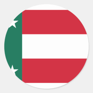 Adesivo Redondo República Iucatão, México