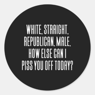 Adesivo Redondo Republicano Branco Hetero Masculino 3