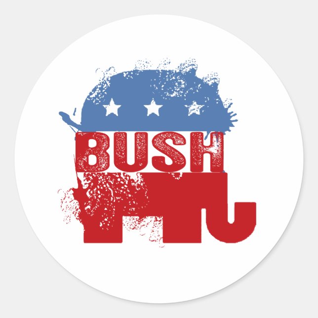 ADESIVO REDONDO REPUBLICANO JEB BUSH (Frente)