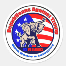 Adesivo Redondo Republicanos contra autocolantes