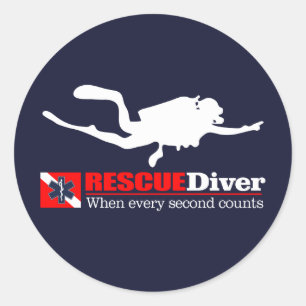 Adesivo Redondo RESCUEDiver