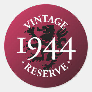 Adesivo Redondo Reserva 1944 do vintage