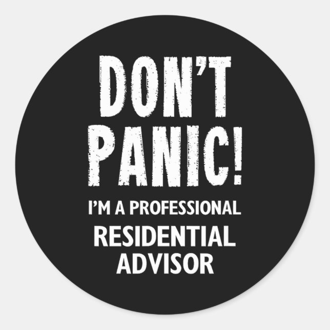 Adesivo Redondo Residential Advisor  (Frente)