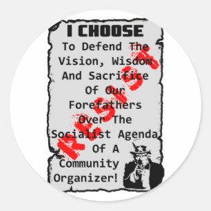 Adesivo Redondo Resista!