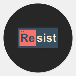 Adesivo Redondo Resistência 47 Mesa Antirtrunfo Periódico