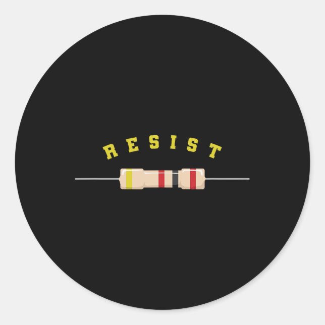 Adesivo Redondo Resistência a Eletrônicos de componentes eletrônic (Frente)