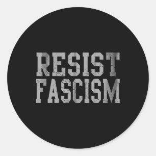 Adesivo Redondo Resistência ao fascismo
