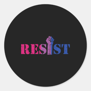 Adesivo Redondo Resistência Ao Protesto Contra Pé Alto Lgbtq Gay D