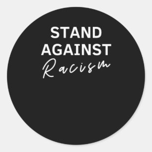 Adesivo Redondo Resistência ao Racismo Anti-Racismo