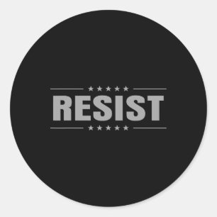 Adesivo Redondo Resistência Ao Trump Protesto Anti-Político Nós, P