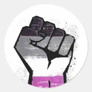 Adesivo Redondo Resistência Asexual