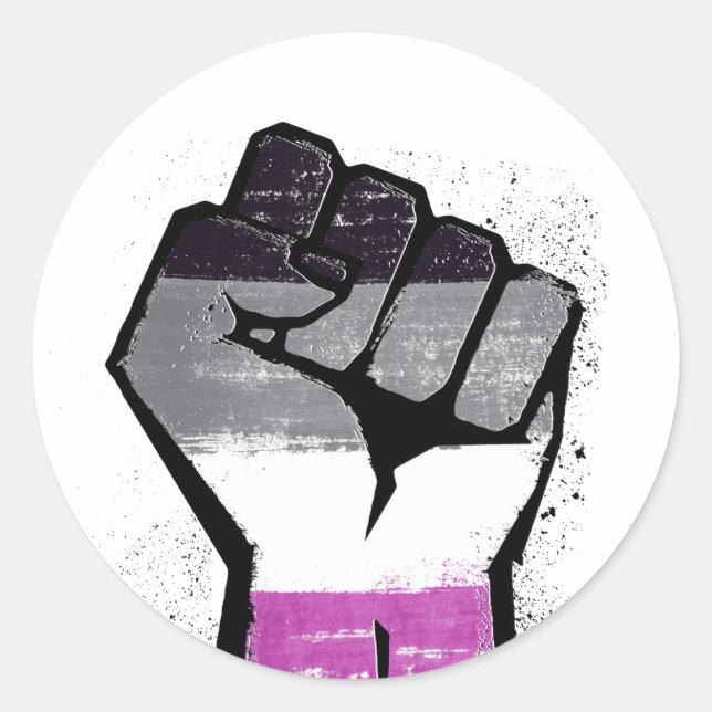 Adesivo Redondo Resistência Assexual (Frente)
