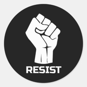 Adesivo Redondo Resistência com punho - em branco