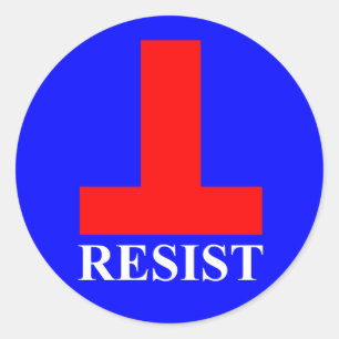Adesivo Redondo Resistir
