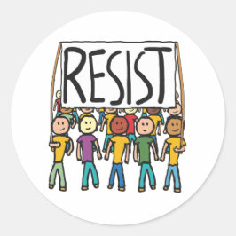 Adesivo Redondo Resistir