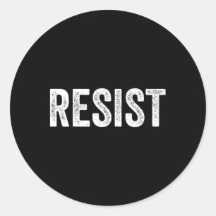 Adesivo Redondo Resistir à Marcha de Protesto Anti-trump Política