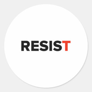Adesivo Redondo Resistir. Anti Trump #resist 1