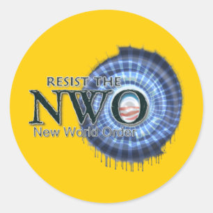 Adesivo Redondo Resistir ao NWO