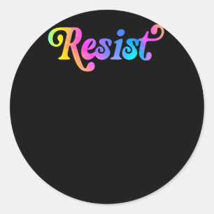 Adesivo Redondo Resistir ao Sticker1