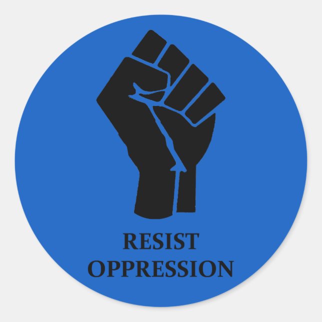 ADESIVO REDONDO RESISTIR OPOSIÇÃO (Frente)