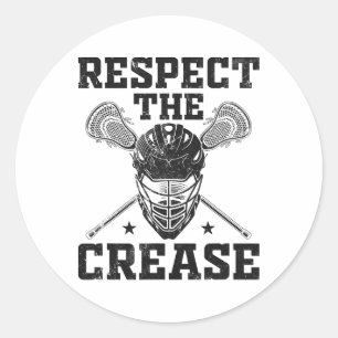 Adesivo Redondo Respeite A Gália De Lacrosse