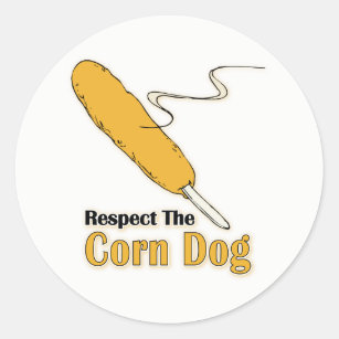 Adesivo Redondo Respeite o cão de milho?