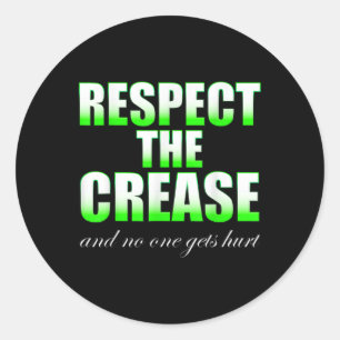 Adesivo Redondo Respeite O Crease D B G T Equipe De Lacrosse Infan