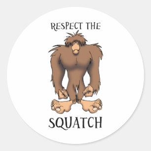 ADESIVO REDONDO RESPEITE O SQUATCH