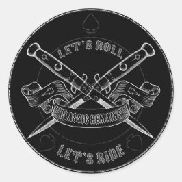 Adesivo Redondo Restos Clássicos