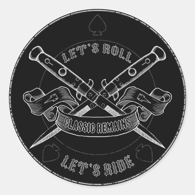 Adesivo Redondo Restos Clássicos (Frente)