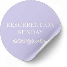 Adesivo Redondo Resurrection Sunday Christian Easter Sticker