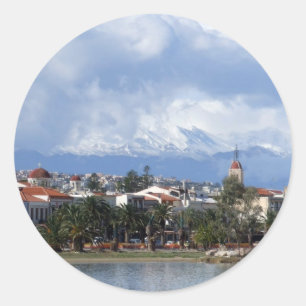 Adesivo Redondo Rethymno Stickers