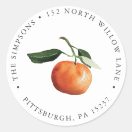 Adesivo Redondo Retornar o Clássico Redondo do Endereço