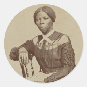 Adesivo Redondo Retrato de Harriet Tubman   1868-69