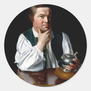 Adesivo Redondo Retrato de Paul Revere