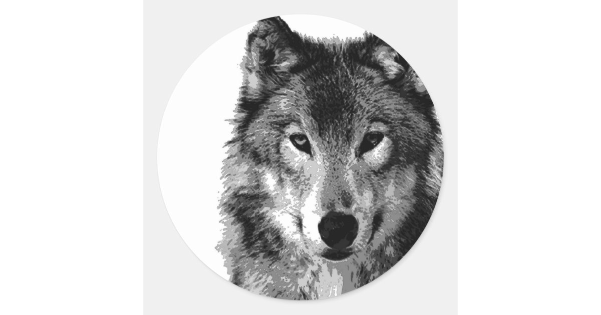 Adesivo Redondo Retrato Do Lobo Preto Branco Zazzle Com Br Preto lobo homens harajuku animal beleza tatouage tatuagens. adesivo redondo retrato do lobo preto branco zazzle com br